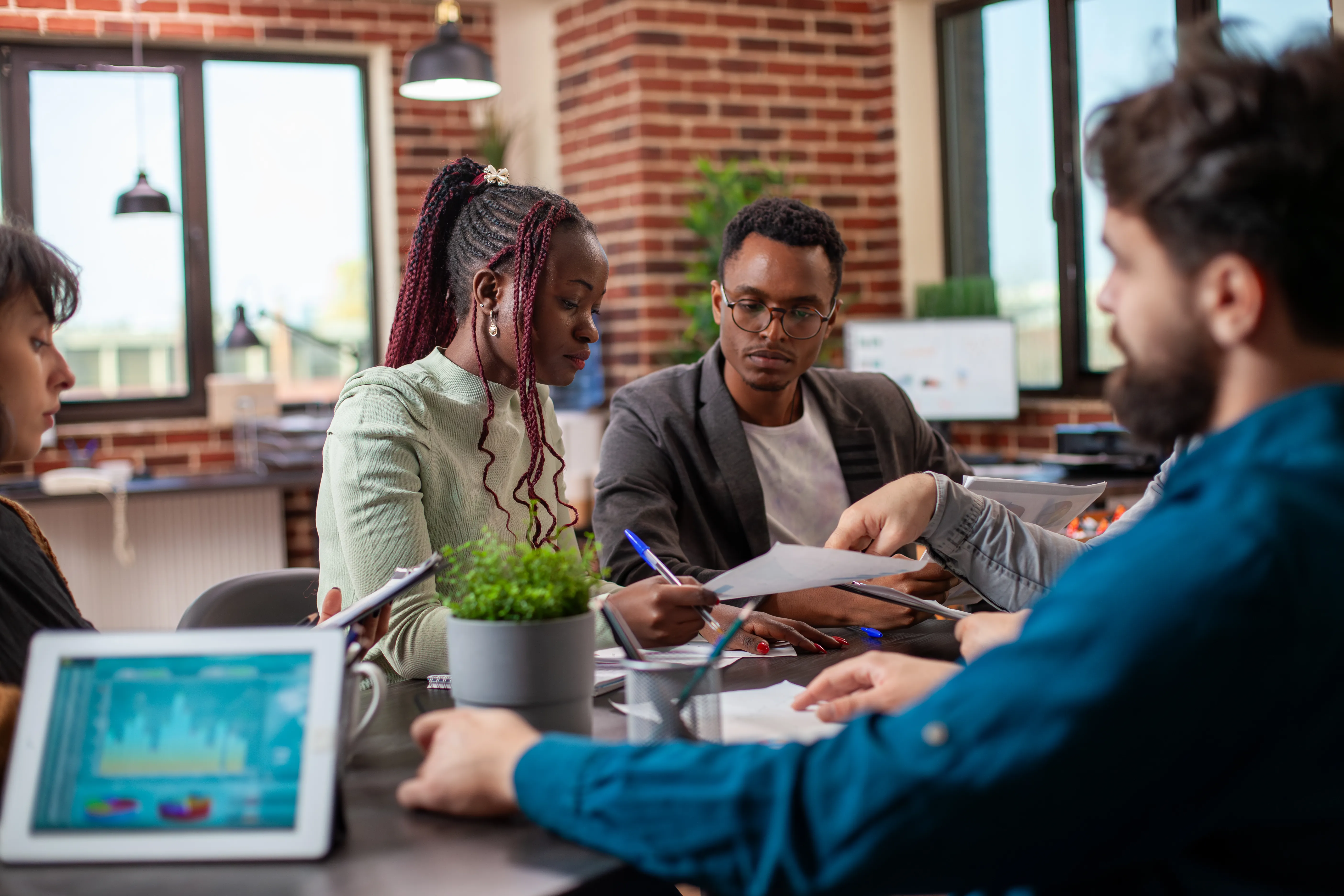 Two Nigerian creators discussing the potential of the creator community in Nigeria and strategies for growth